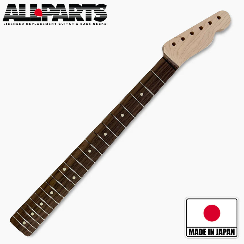 Allparts Replacement Rosewood Neck for Tele, No Finish, 21 Frets