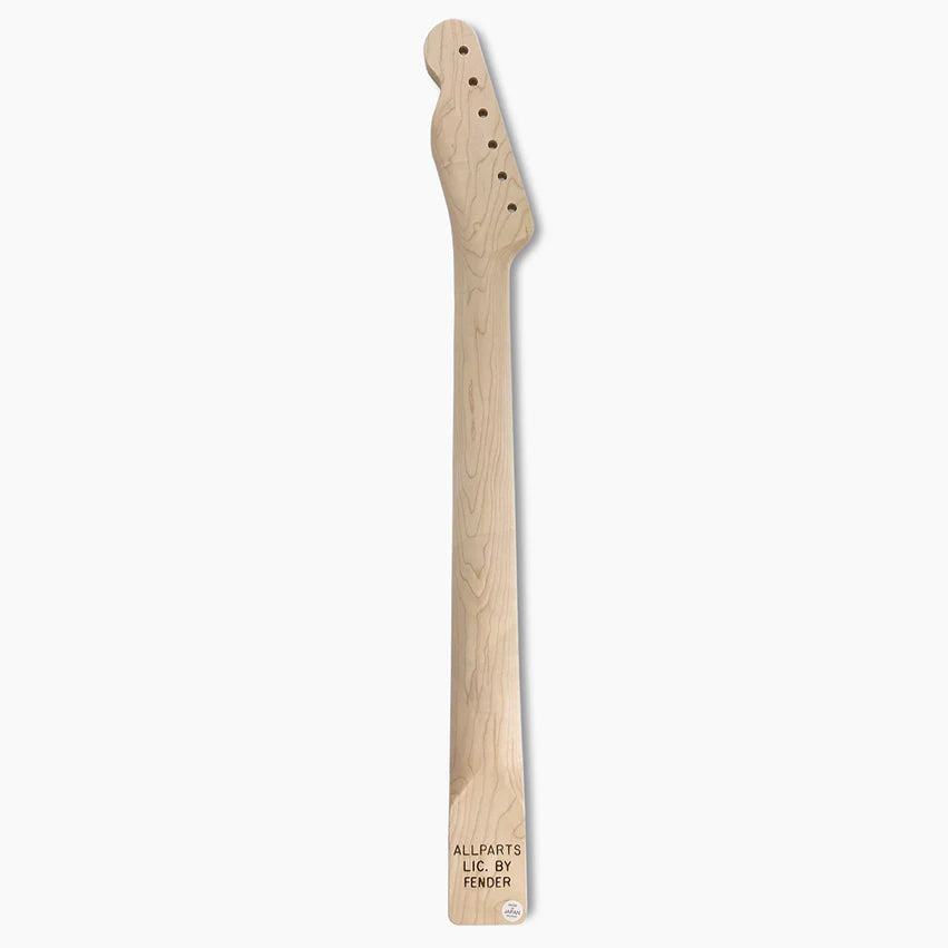 Allparts Replacement Rosewood Neck for Tele, No Finish, 21 Frets, Back