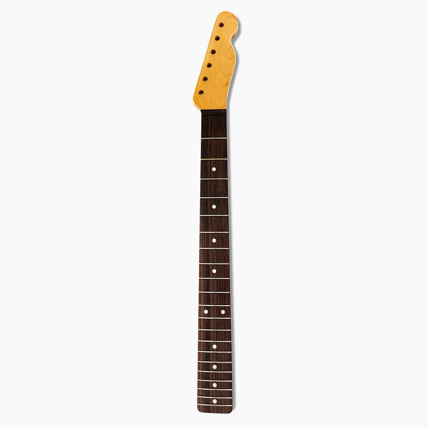 Allparts Replacement Rosewood Satin Finish Neck for Tele, 21 Tall Frets, 10 inch radius, Full