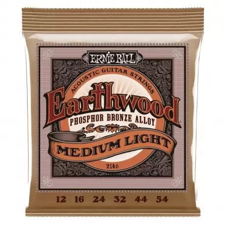 Ernie Ball Earthwood Phosphor Bronze Medium Light 12-54 Strings