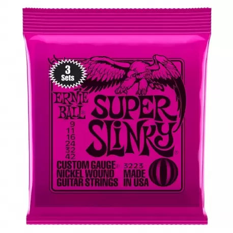Ernie Ball Super Slinky 9-42 (3 Set Pack)