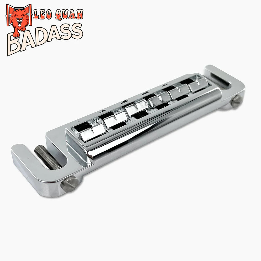 Allparts Leo Quan Badass Wraparound Guitar Bridge, Chrome