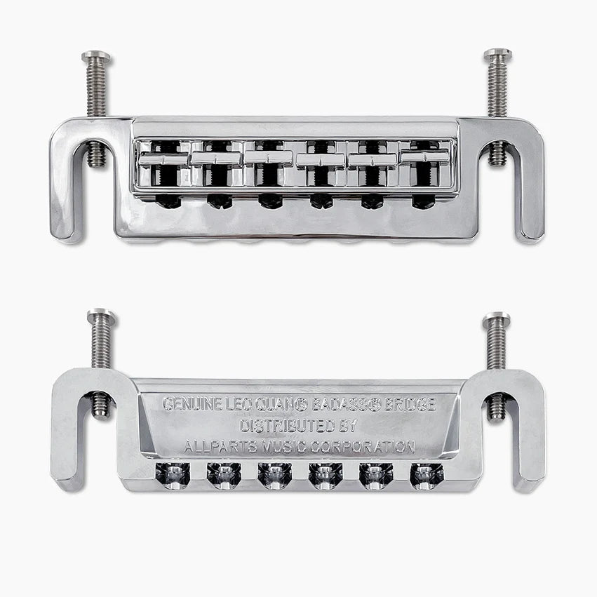 Allparts Leo Quan Badass Wraparound Guitar Bridge, Chrome
