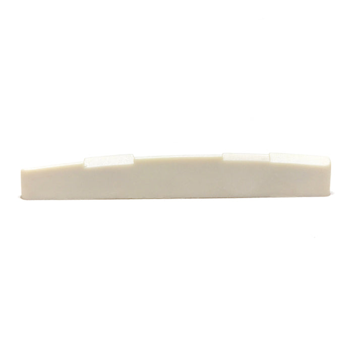 Allparts Bridge Saddle for Acoustic Guitar, Bone, Fully Compensated, 71.43 x 3.2 x 9.5mm
