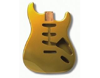 Guitar body - replacement body for Strat - finished - shoreline gold
